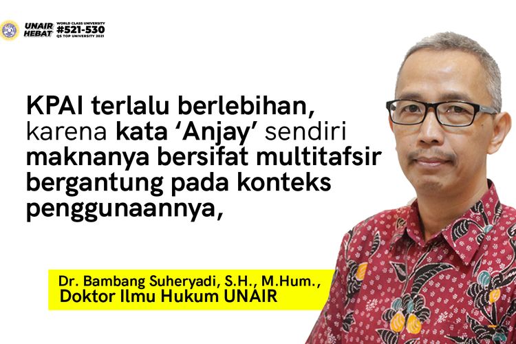 Doktor Ilmu Hukum Universitas Airlangga (Unair) Bambang Suheryadi 