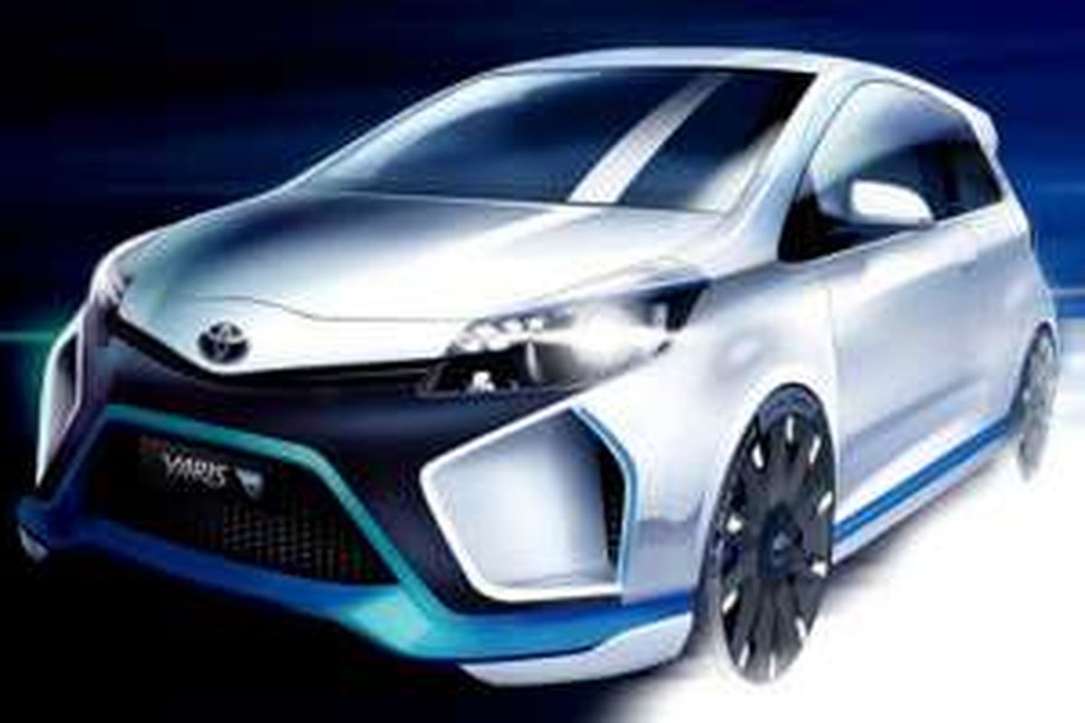 Sketsa desain Toyota Yaris hybrid R1