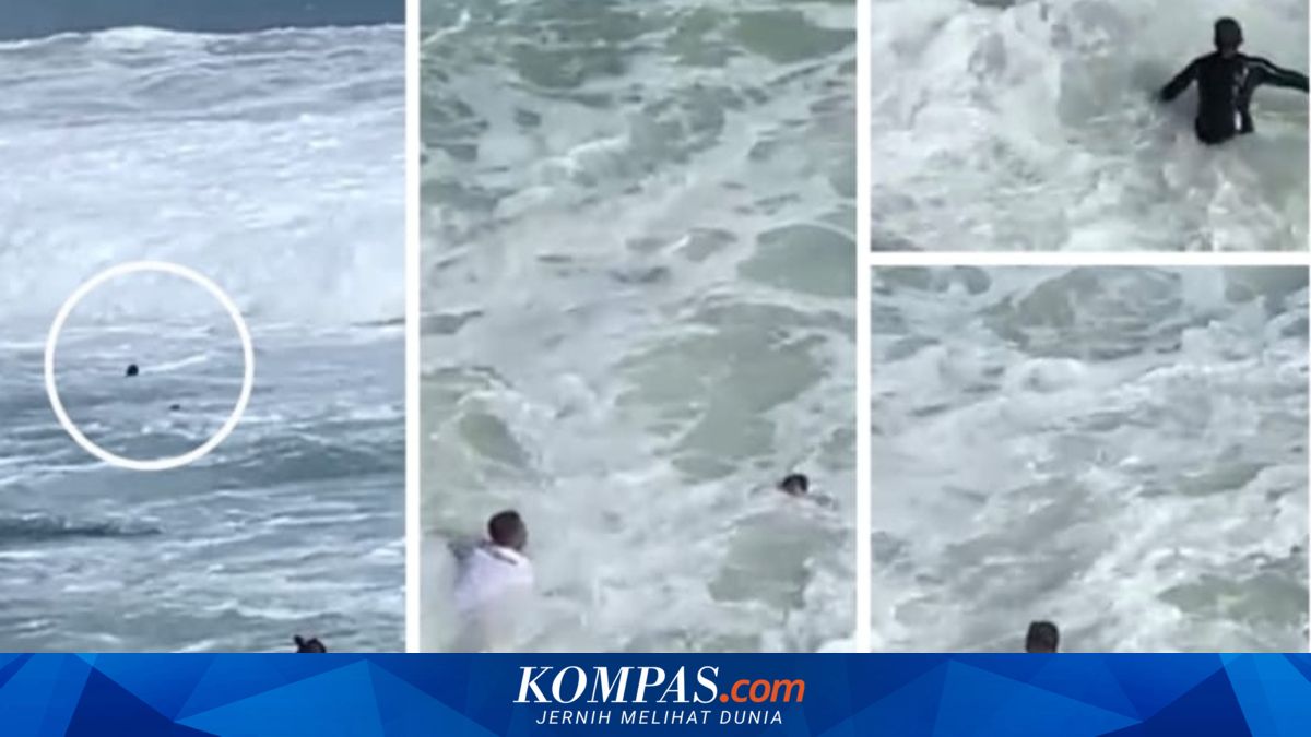 Kaka Adik Terseret Ombak di Area 