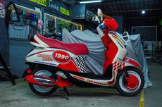Yamaha Grand Filano Tampil Kalcer dengan Gaya Rally 90-an
