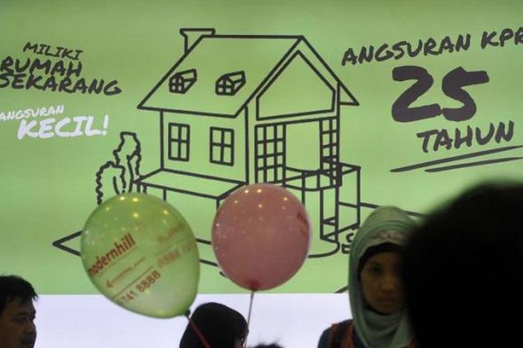 Angsuran KPR hingga 25 tahun ditawarkan perbankan saat pameran bertajuk BTN Property Expo 2013 di Jakarta, Minggu (10/2/2013). Perbankan masih mengandalkan kredit pemilikan rumah atau KPR sebagai salah satu penopang pertumbuhan pinjaman.

