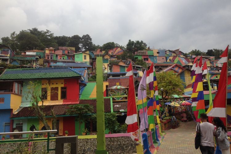 Kampung Pelangi di Kota Semarang, Jawa Tengah.