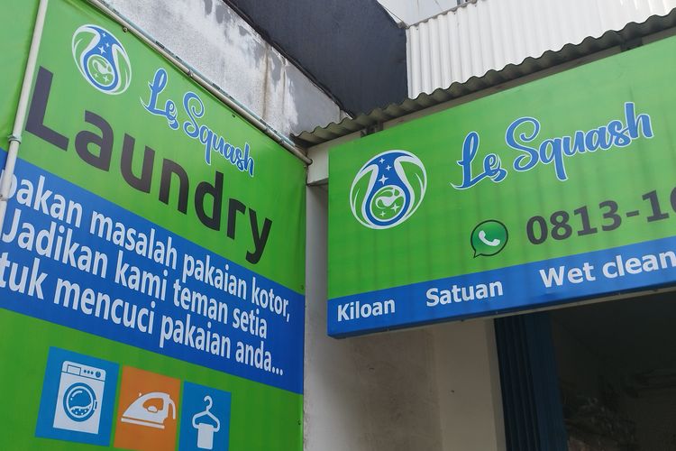 Tampak depan Le Squash Laundry Bintaro