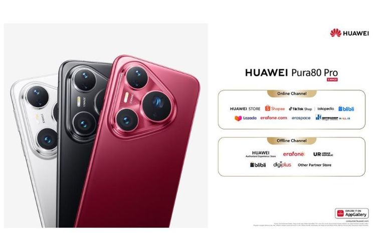 Ketersediaan HUAWEI Pura 80 Pro. 