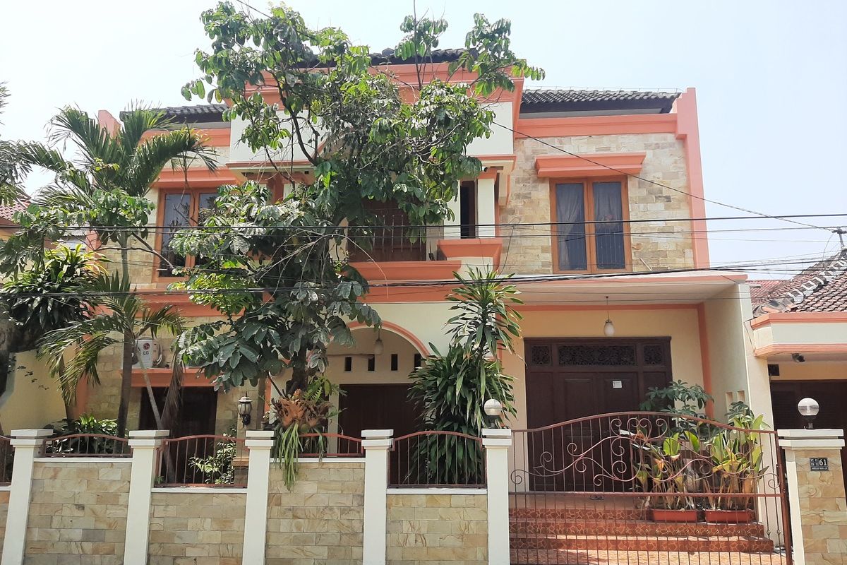 kediaman Mahfud MD di Jalan Waru, Sambilegi Lor, Kalurahan Maguwoharjo, Kapanewon Depok, Kabupaten Sleman terlihat sepi, Rabu (18/10/2023).