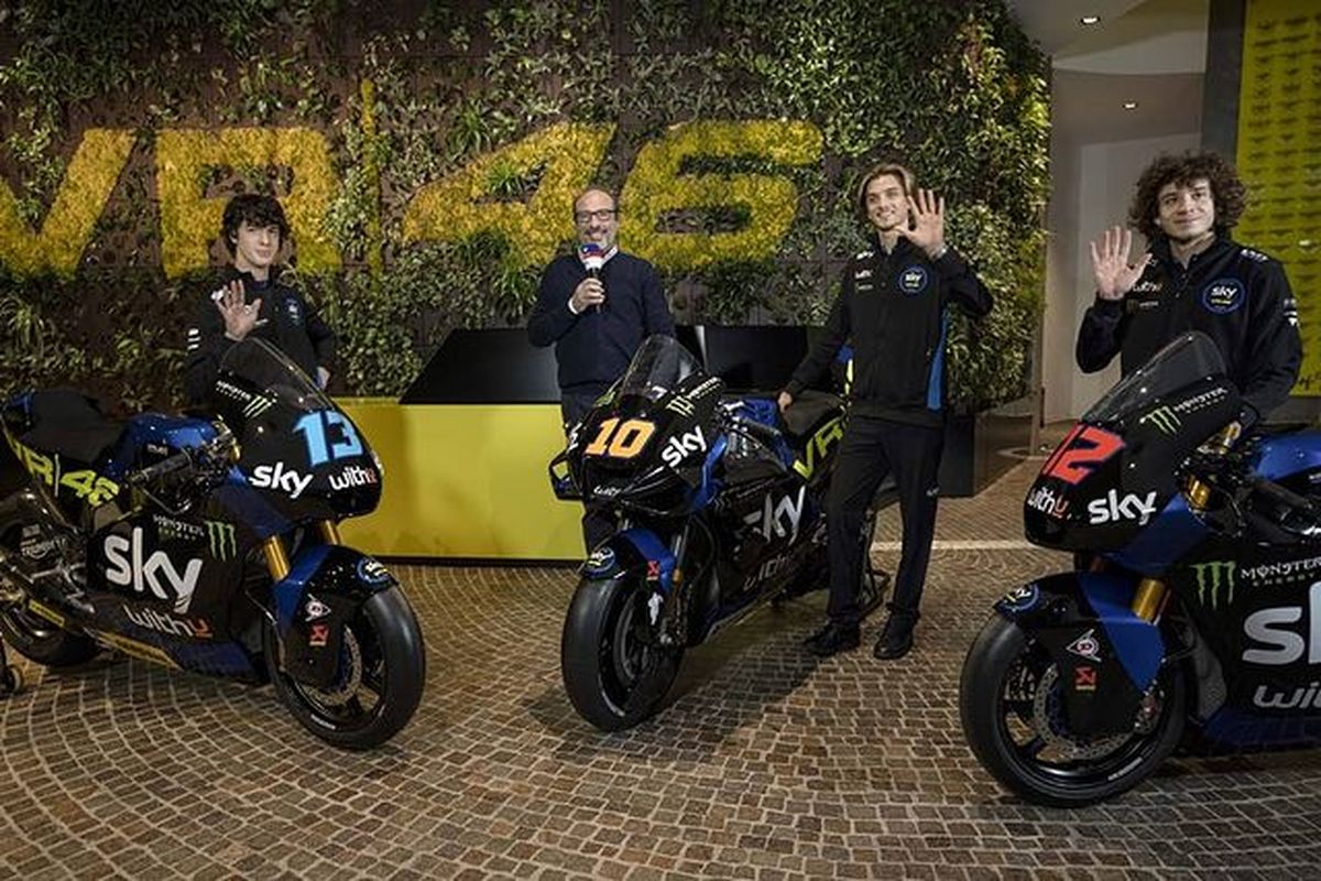 Peluncuran livery SKY Racing Team VR46 untuk musim balap 2021