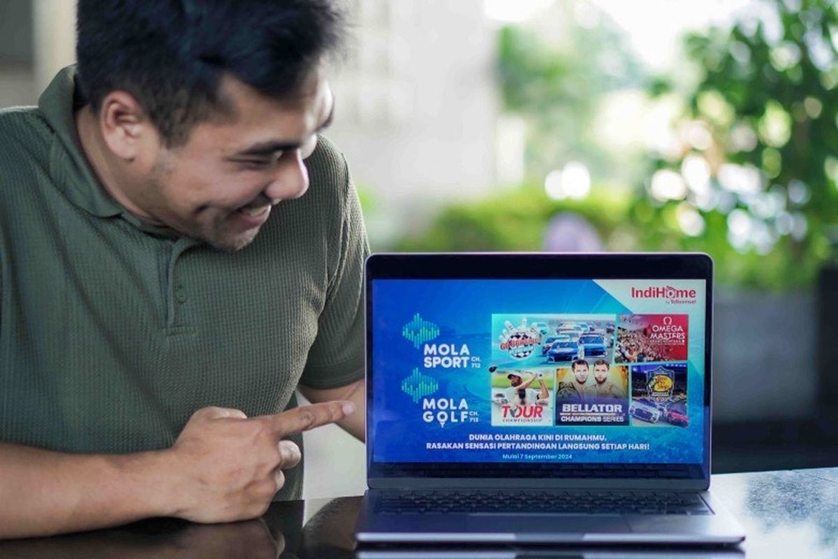 Telkomsel bekerja sama dengan Mola TV menghadirkan saluran Mola Golf dan Mola Sport di IndiHome TV. Kedua saluran menyajikan berbagai tayangan olahraga kelas dunia secara eksklusif dan dapat dinikmati setiap hari. 