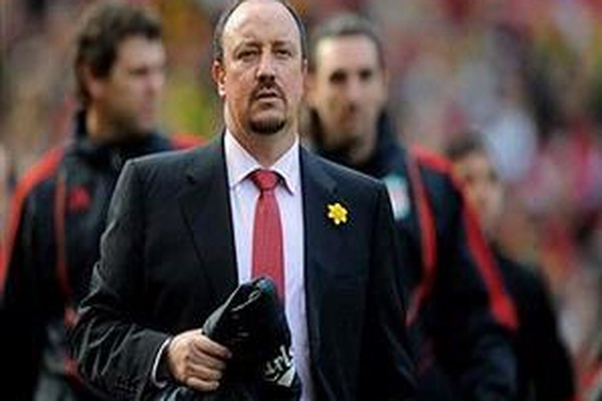 Pelatih Liverpool, Rafael Benitez.