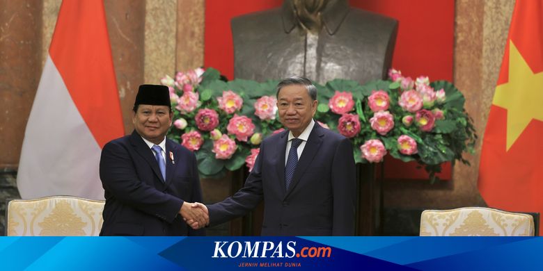 Prabowo Sambangi Presiden Vietnam H.E. Tô Lâm