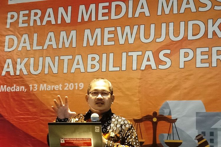 Ketua Bidang Hubungan Antar Lembaga dan Layanan Informasi Komisi Yudisial Farid Wajdi meminta hakim menjaga independensi lembaga peradilan, Rabu (13/3/2019)