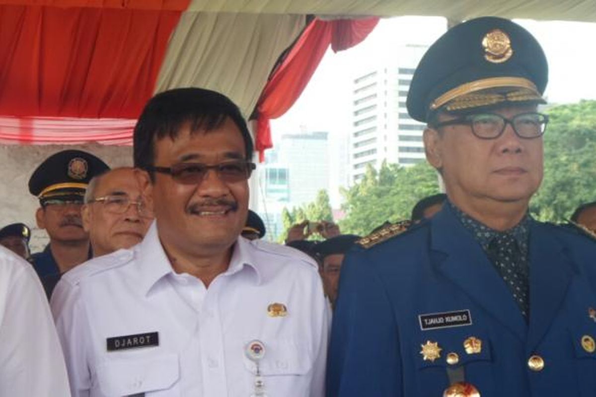 Wakil Gubernur DKI Jakarta Djarot Saiful Hidayat dan Menteri Dalam Negeri Tjahjo Kumolo