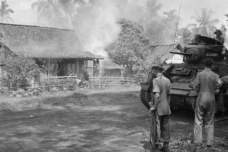 Suasana sekitar saat Pertempuran Ambarawa terjadi