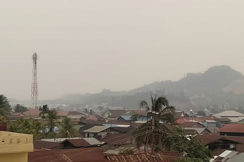 Dapat Kiriman Kabut Asap dari Penjuru Kalimantan, Langit Samarinda Mulai Pekat 