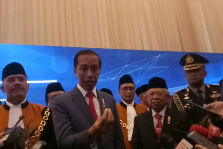 Presiden Joko Widodo di JCC, Senayan, Jakarta, Rabu (26/2/2020)