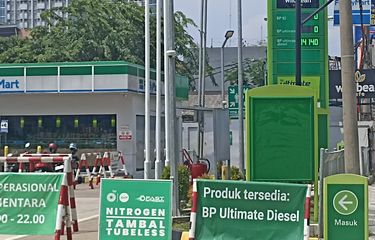 Kondisi SPBU BP di Jalan Margonda Depok hanya menjual Diesel