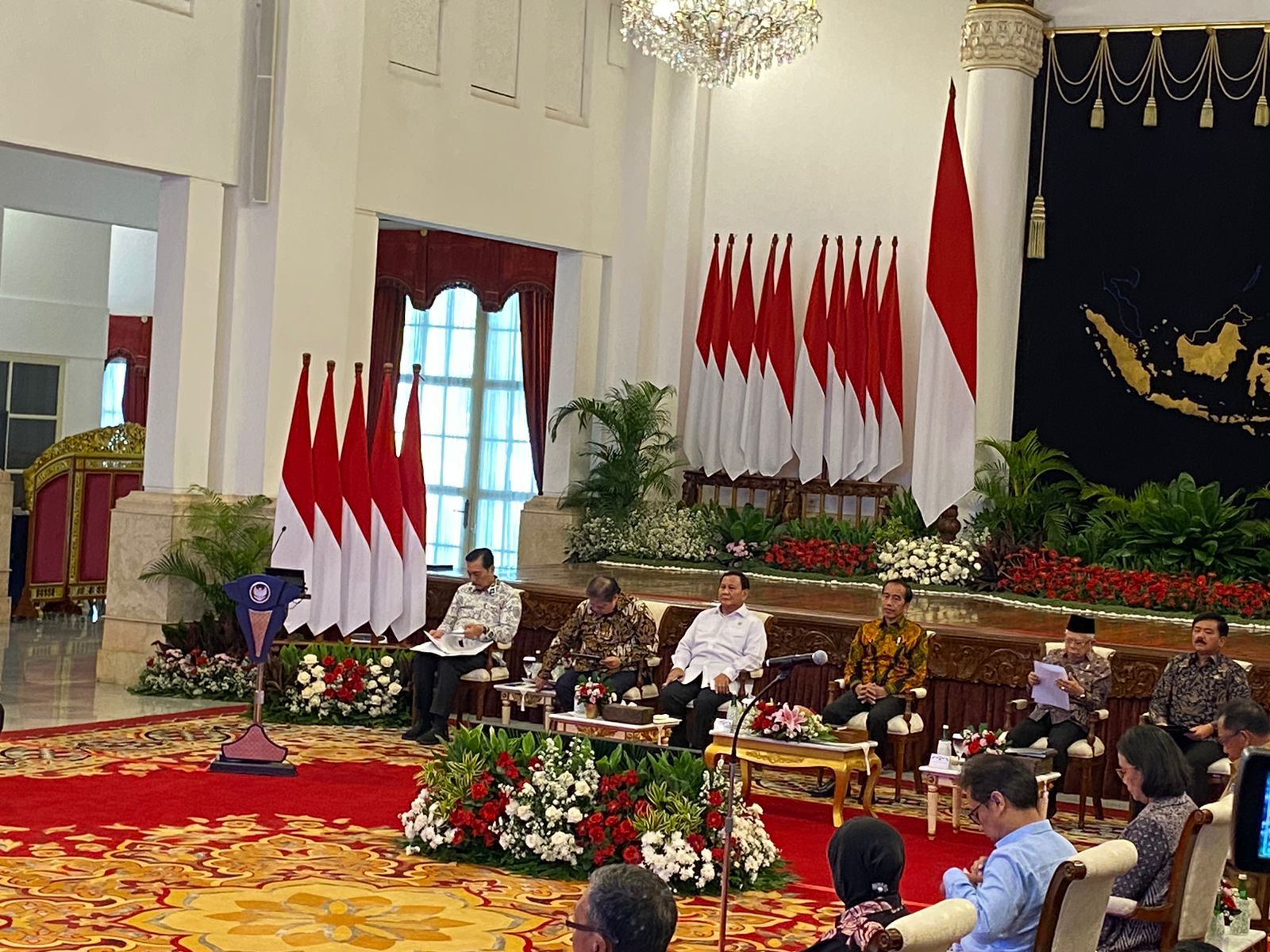 Sidang Kabinet, Jokowi-Prabowo Duduk Sebelahan