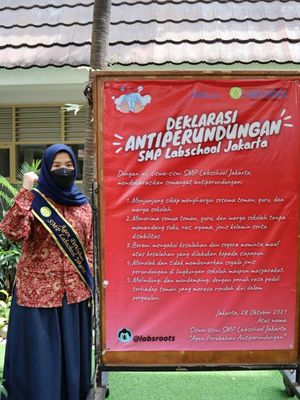 Penandatanganan deklarasi antriperundungan SMP Labschool Jakarta