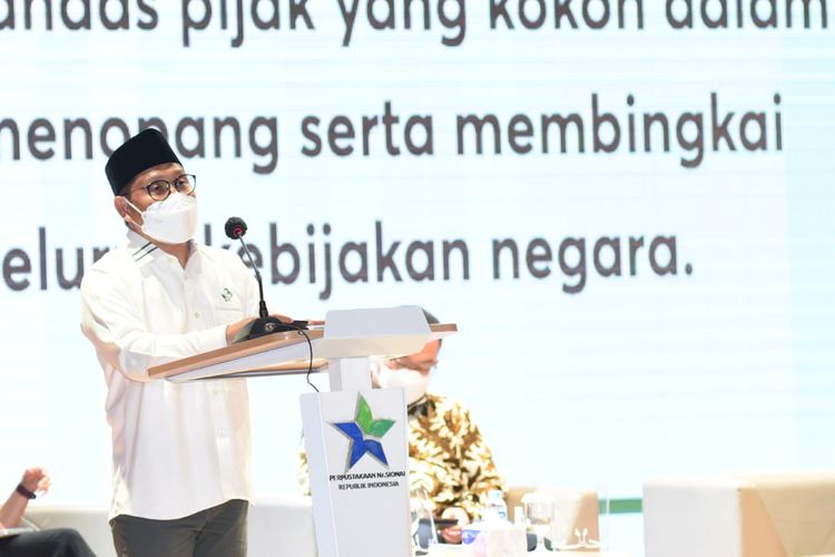 Wakil Ketua DPR Gus AMI dalam acara peluncuran bukunya yang berjudul ?Negara dan Politik Kesejahteraan? yang digelar pada Kamis (18/3/2021).