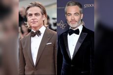 Ganti Gaya Rambut Berhiaskan Uban, Chris Pine Lebih Menawan