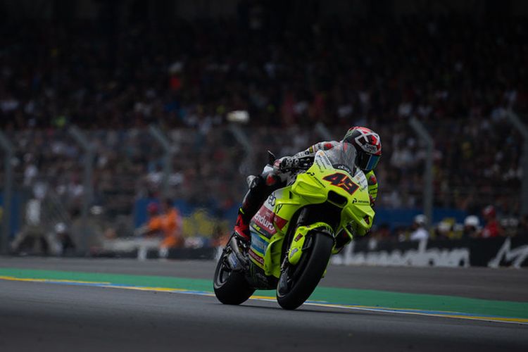 Fabio Di Giannantonio saat berlaga pada MotoGP Perancis 2024