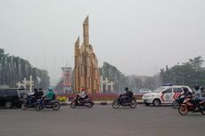 Hujan Sekejap, Kabut Asap di Pontianak Sedikit Lenyap