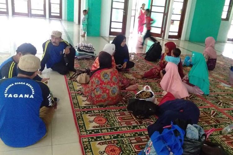Hundreds of affected by a geothermal project in Mandailing Natal, North Sumatra seek refuge at a local church