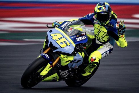 Valentino Rossi Kembali Menggeber Yamaha R1 di Sirkuit Misano