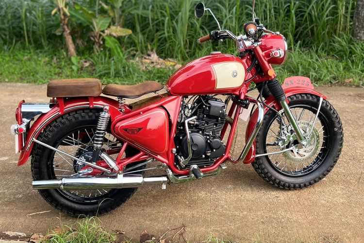 Modifikasi Yamaha Scorpio 225 bergaya klasik