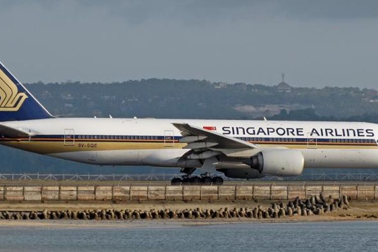 Pesawat Boeing 777-200 ER milik Singapore Airlines