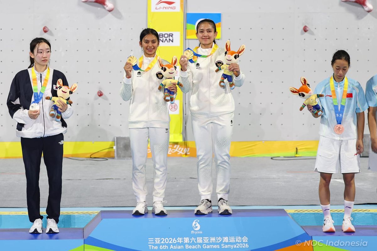 Desak Made Rita Kusuma Dewi dan Kadek Adi Kasih berhasil mempersembahkan emas di nomor women's speed relay dalam ajang Asian Beach Games 2026 di Sanya, China.
