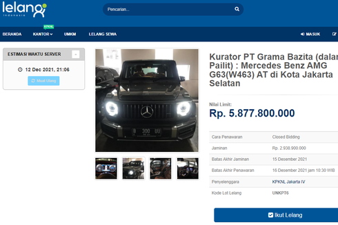 Lelang Mobil Sultan Mercedes-Benz G-Class, Limit Rp 5 Miliar