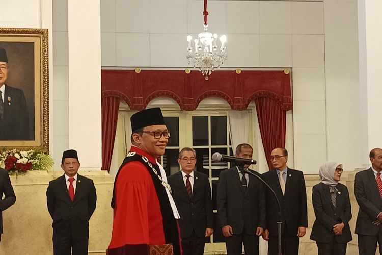 Ridwan Mansyur di Istana Negara, Jakarta, Jumat (8/12/2023).