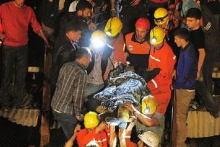Ratusan orang tewas saat tambang batubara di Turki meledak, Selasa (13/5/2014).