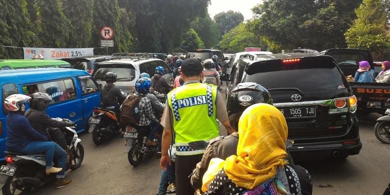 Kondisi terkini Jalan Batu Tulis, Bogor.