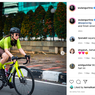 Wulan Guritno Serba Hijau Neon Saat Tunggangi Sepeda Cervélo S3 