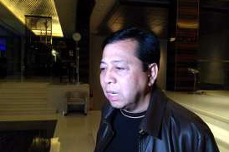 Ketua Umum Golkar Setya Novanto di kediamannya, Jakarta, Senin (31/10/2016).