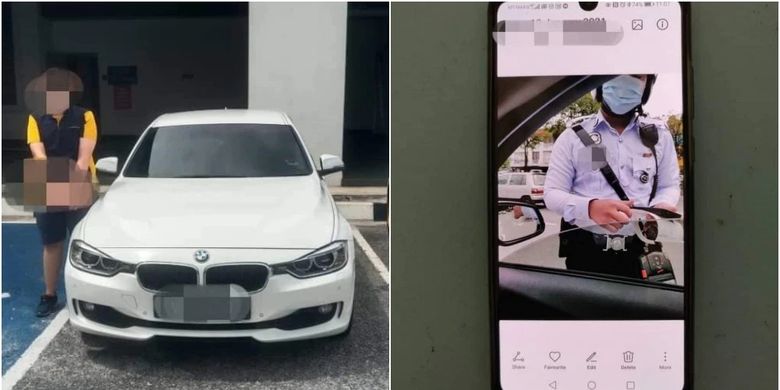 Seorang pengemudi BMW di Malaysia harus mendekam di kantor polisi karena menyumpahi dengan mengatakan kalian semua bullshit saat diberhentikan dan ditilang.
