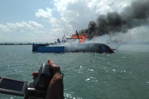 Dua Kapal Nelayan Asing Dibakar dan Ditenggelamkan di Aceh, Alat Tangkapnya Dipotong-potong