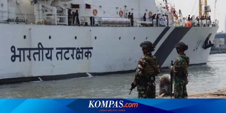 3 Kapal Perang India Merapat ke Jakarta, Prajurit Hiu Marinir Lakukan Penjagaan