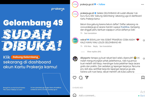 Kartu Prakerja Gelombang 49 Resmi Dibuka, Cek Syarat, Cara Mendaftar, dan Besaran Insentifnya