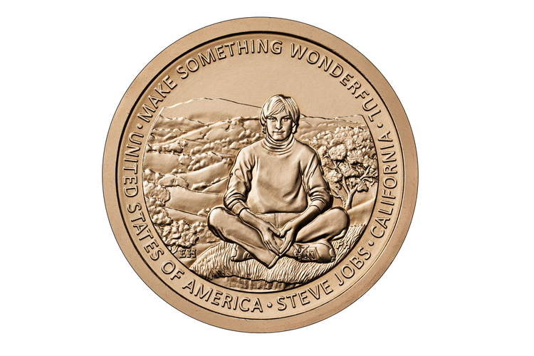 Koin Peringatan atau Commemorative $1 Coins bergambar Steve Jobs.