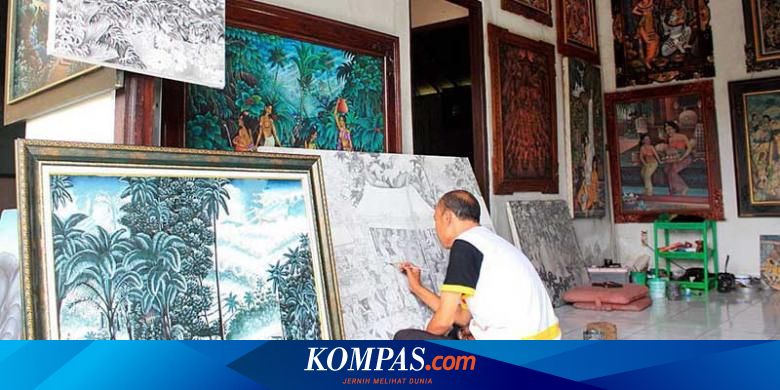 Lukisan karya seni tradisional jarang terdapat di daerah