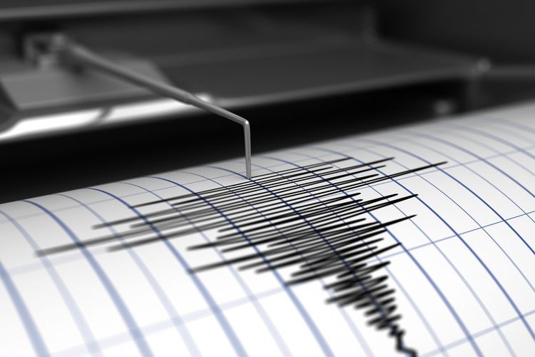 An illustration of an earthquake chart