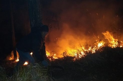 Kebakaran Gunung Arjuno Diyakini Karena Ulah Manusia