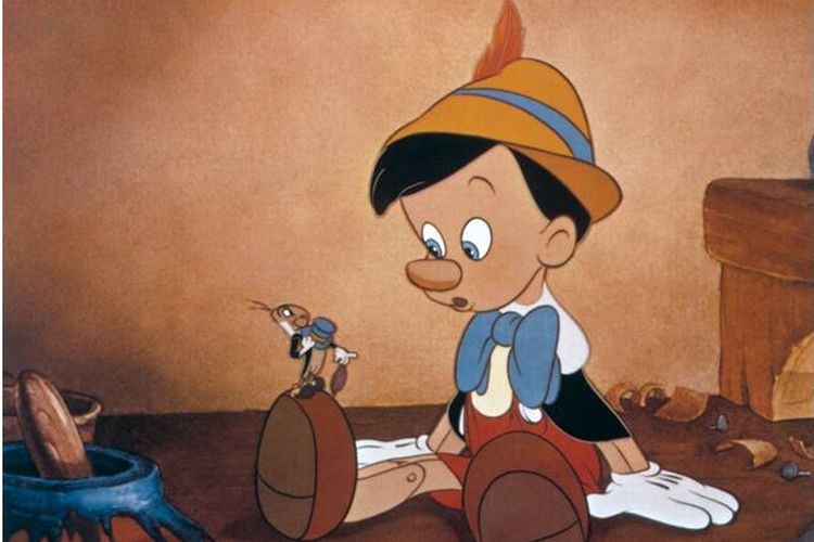 Pinocchio dan Jiminy Cricket