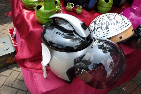 Helm Unik Motif Peci, Tabung Gas sampai Granat di Tumplek Blek 2022 
