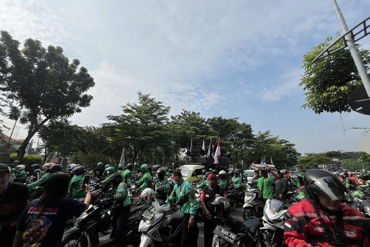 Besok, Ribuan Ojol Gelar Demo dari Bundaran Waru ke DPRD Jatim, Berikut Jalan yang Akan Dilalui