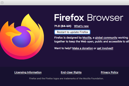 Cara Update Mozillla Firefox ke Versi Terbaru dengan Mudah 