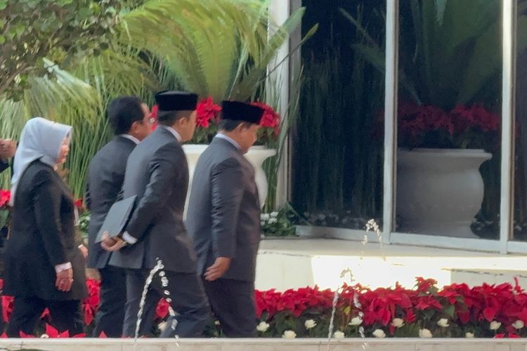 Presiden Prabowo Subianto menghadiri sidang tahunan MPR di Gedung DPR, Senayan, Jakarta, Jumat (15/8/2025). 