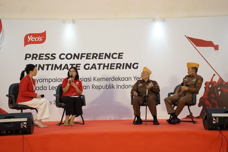 Memperingati Hari Kemerdekaan ke-78 RI, Yeo?s Indonesia memberikan apresiasi kepada LVRI (Legiun Veteran Republik Indonesia) pada 24 Agustus 2023.